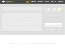 Tablet Screenshot of cloudshot.com